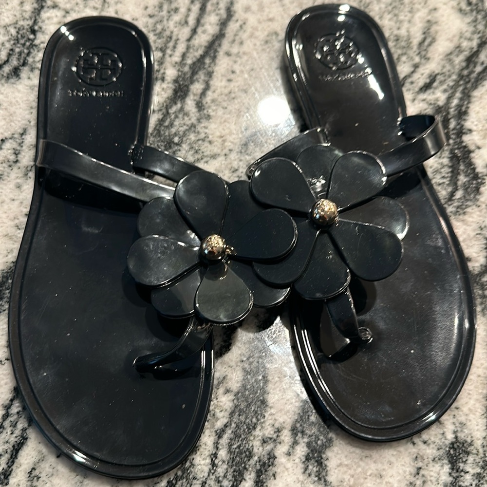 TORY BURCH JELLY FLOWER SANDAL